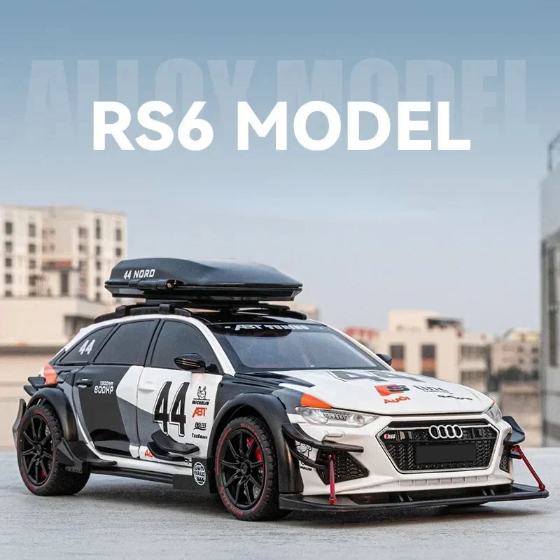 Figurine AUDI RS6 1:24 Version Modifiée — Métal, Lumières & Sons 🚗
