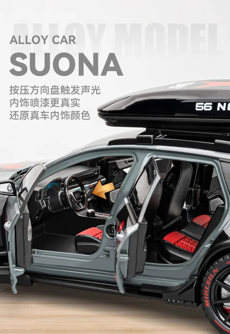 Figurine AUDI RS6 1:24 Version Modifiée — Métal, Lumières & Sons 🚗