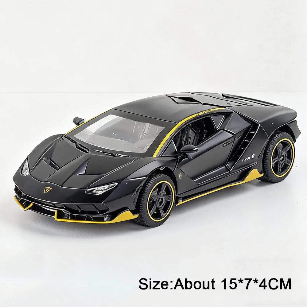 Figurine Lamborghini SVJ63 1:32 — Métal, Portes Ouvrantes, Lumières & Sons 🚗
