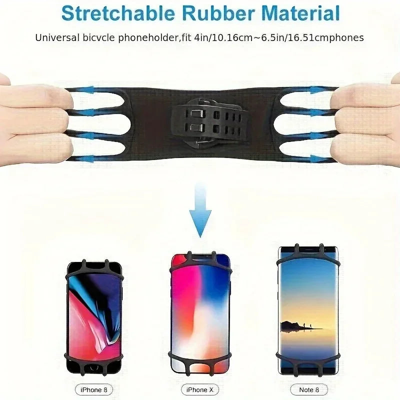 Support Téléphone Vélo & Moto 360° — Universel, Silicone, Sécurisé 📱