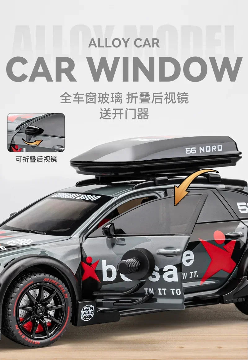 Figurine AUDI RS6 1:24 Version Modifiée — Métal, Lumières & Sons 🚗