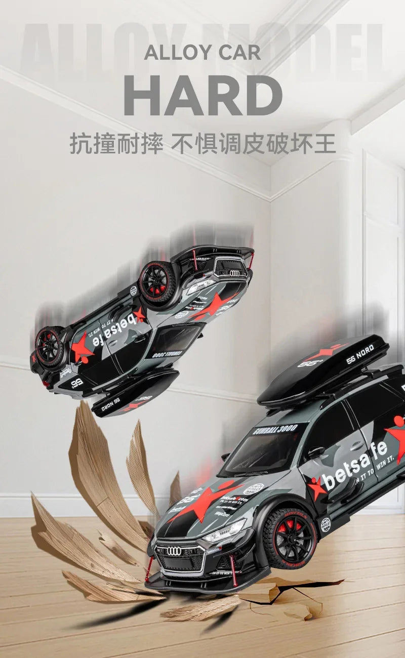 Figurine AUDI RS6 1:24 Version Modifiée — Métal, Lumières & Sons 🚗