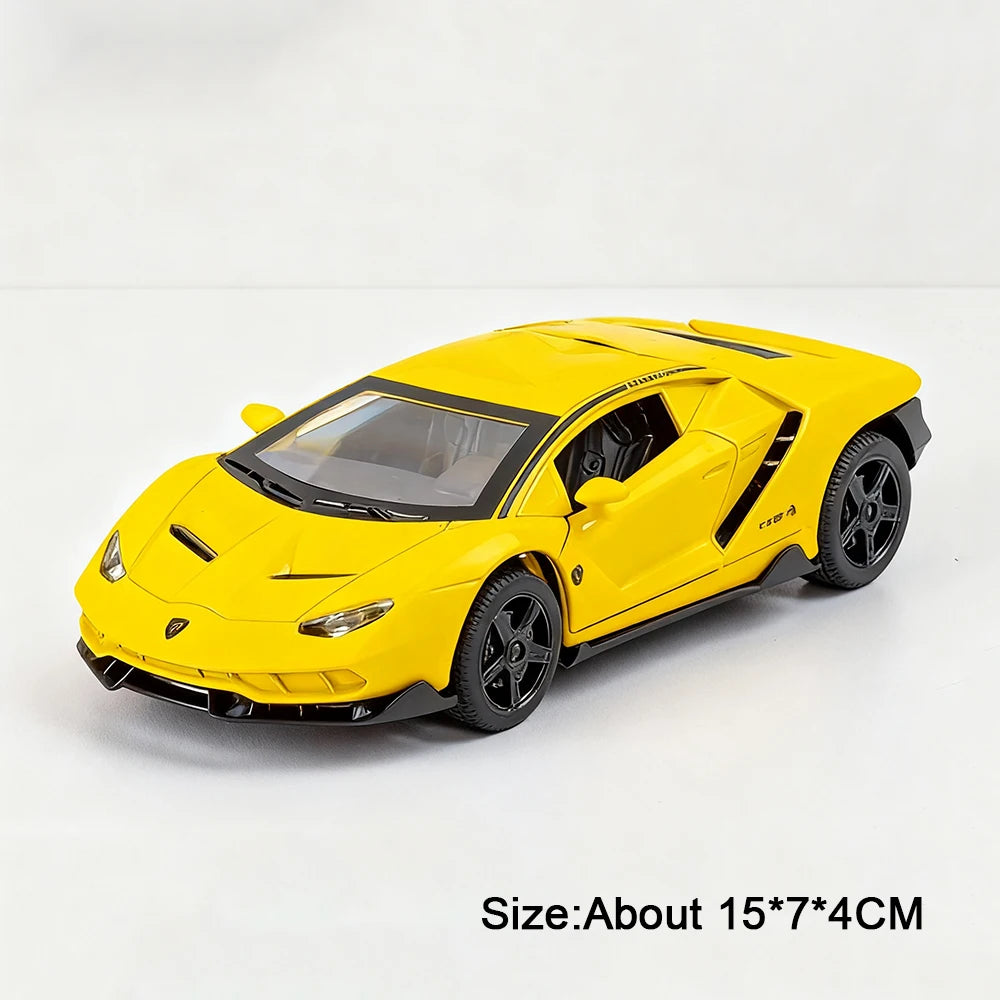 Figurine Lamborghini SVJ63 1:32 — Métal, Portes Ouvrantes, Lumières & Sons 🚗