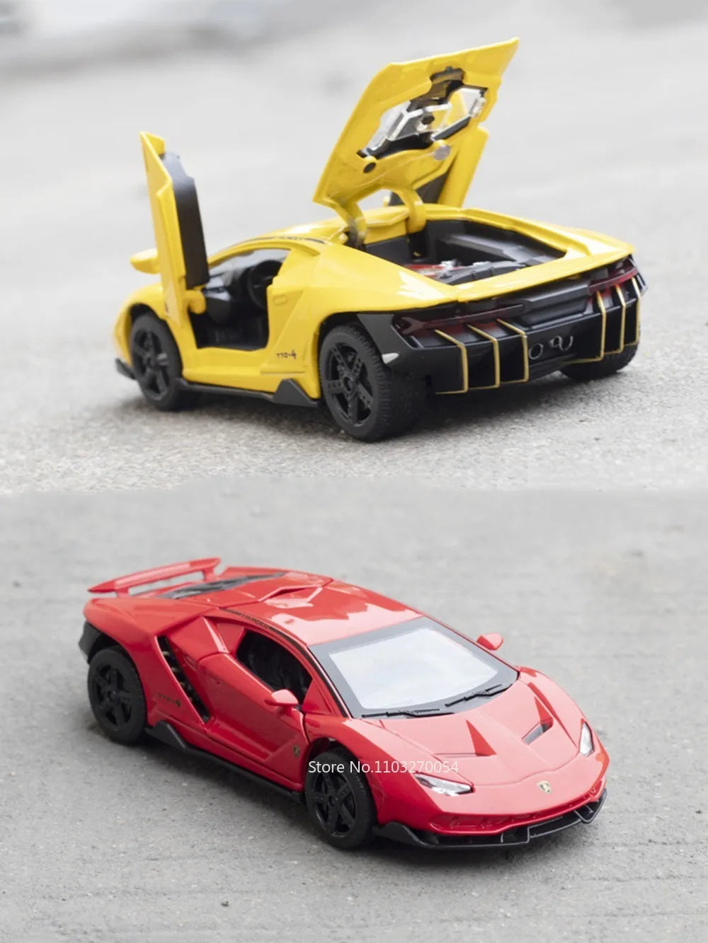 Figurine Lamborghini SVJ63 1:32 — Métal, Portes Ouvrantes, Lumières & Sons 🚗