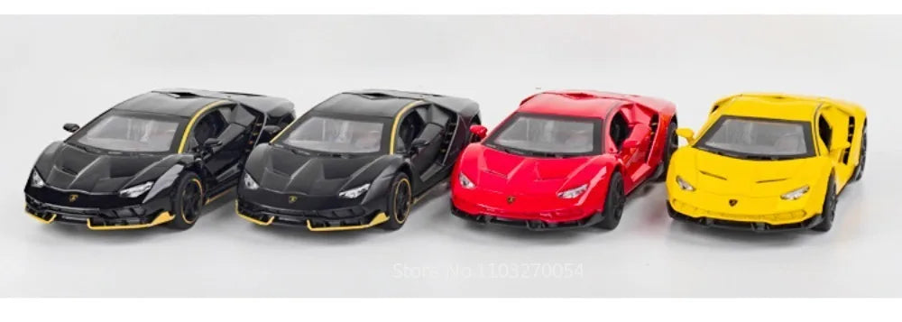 Figurine Lamborghini SVJ63 1:32 — Métal, Portes Ouvrantes, Lumières & Sons 🚗