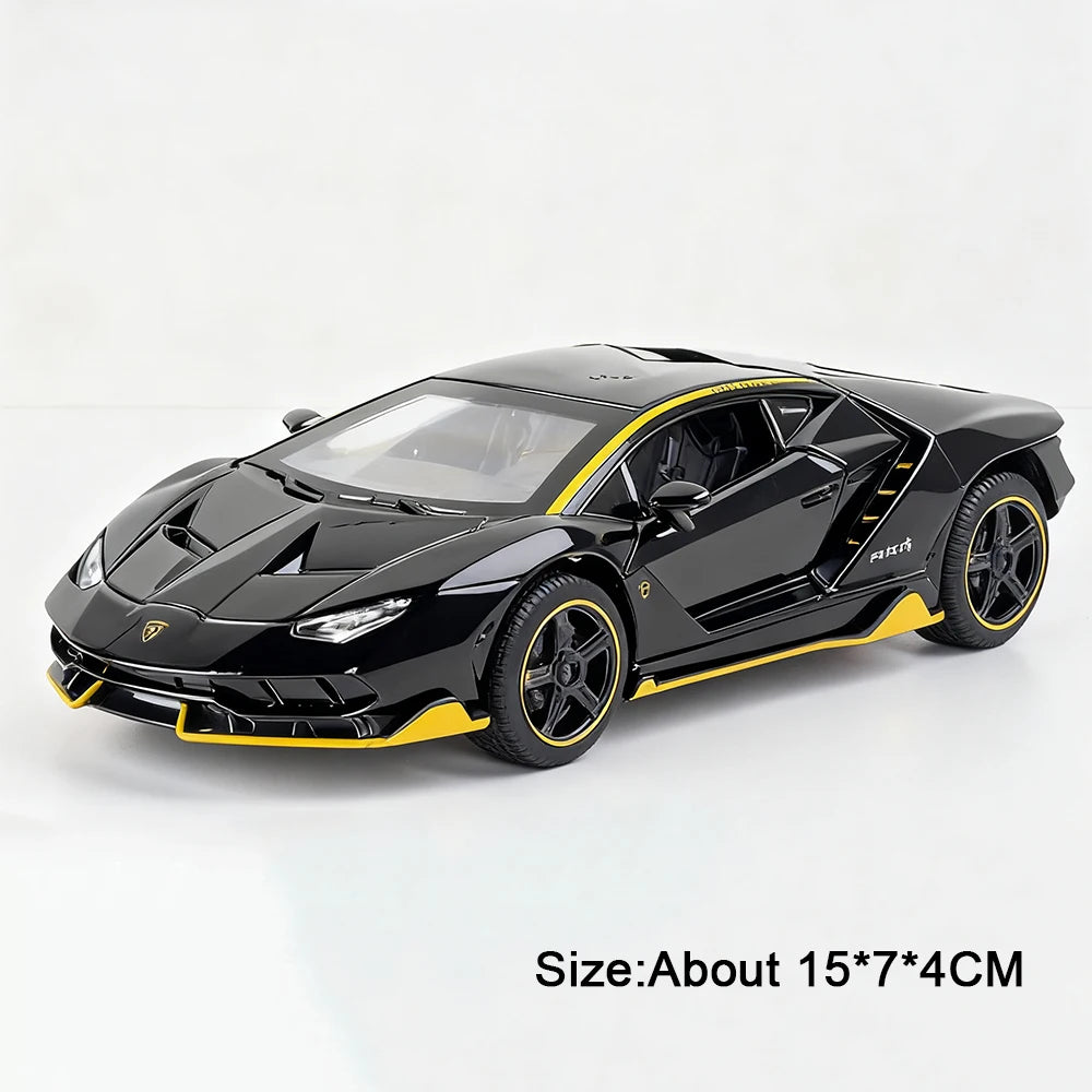 Figurine Lamborghini SVJ63 1:32 — Métal, Portes Ouvrantes, Lumières & Sons 🚗