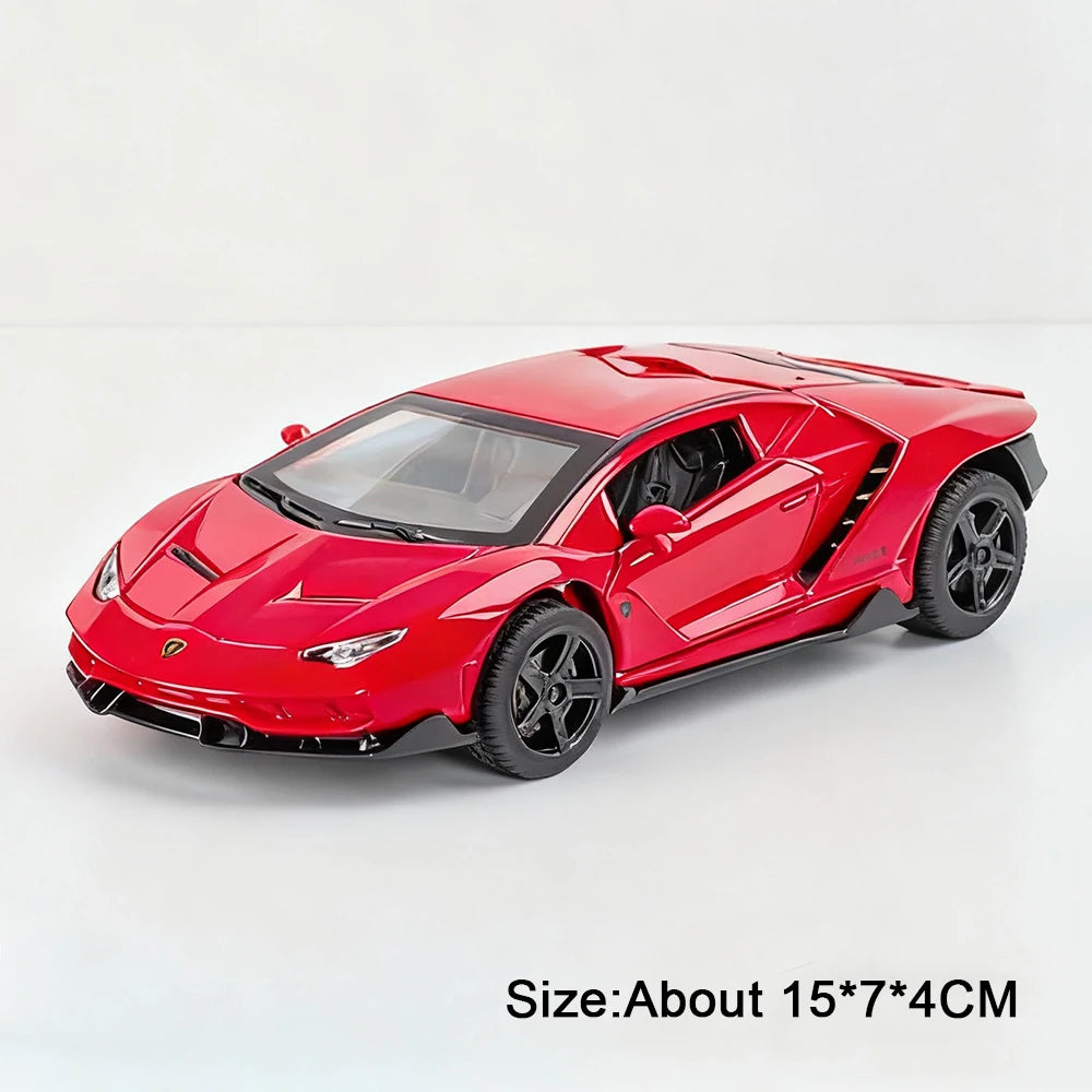 Figurine Lamborghini SVJ63 1:32 — Métal, Portes Ouvrantes, Lumières & Sons 🚗