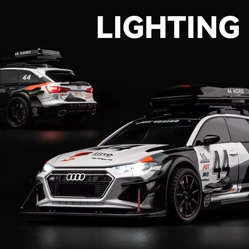 Figurine AUDI RS6 1:24 Version Modifiée — Métal, Lumières & Sons 🚗