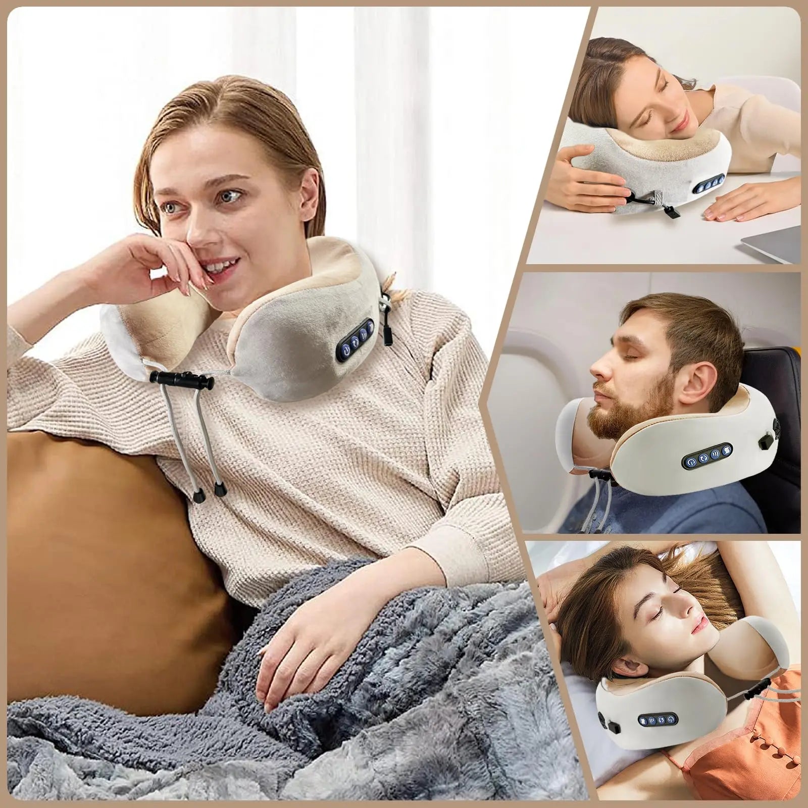 Masseur électrique portable multifonctionnel