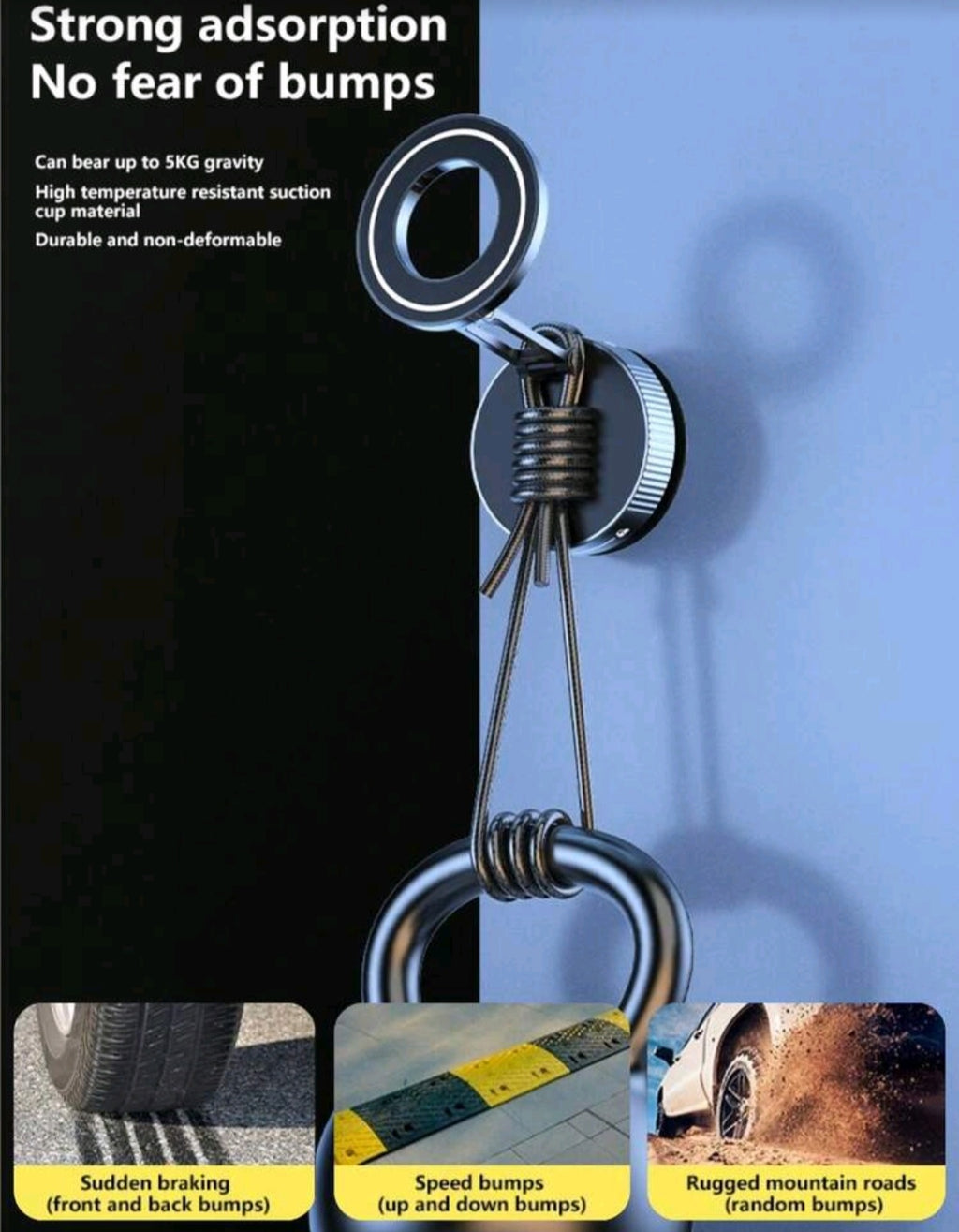 Support téléphone magnétique pliable 360°